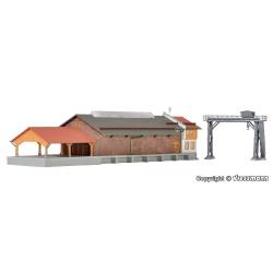 Kibri 36606 -  Halle à marchandises avec pont roulant et rampe - Z