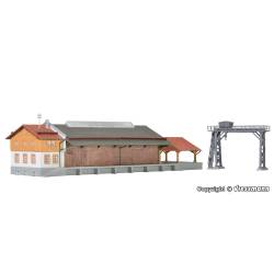 Kibri 36606 -  Halle à marchandises avec pont roulant et rampe - Z