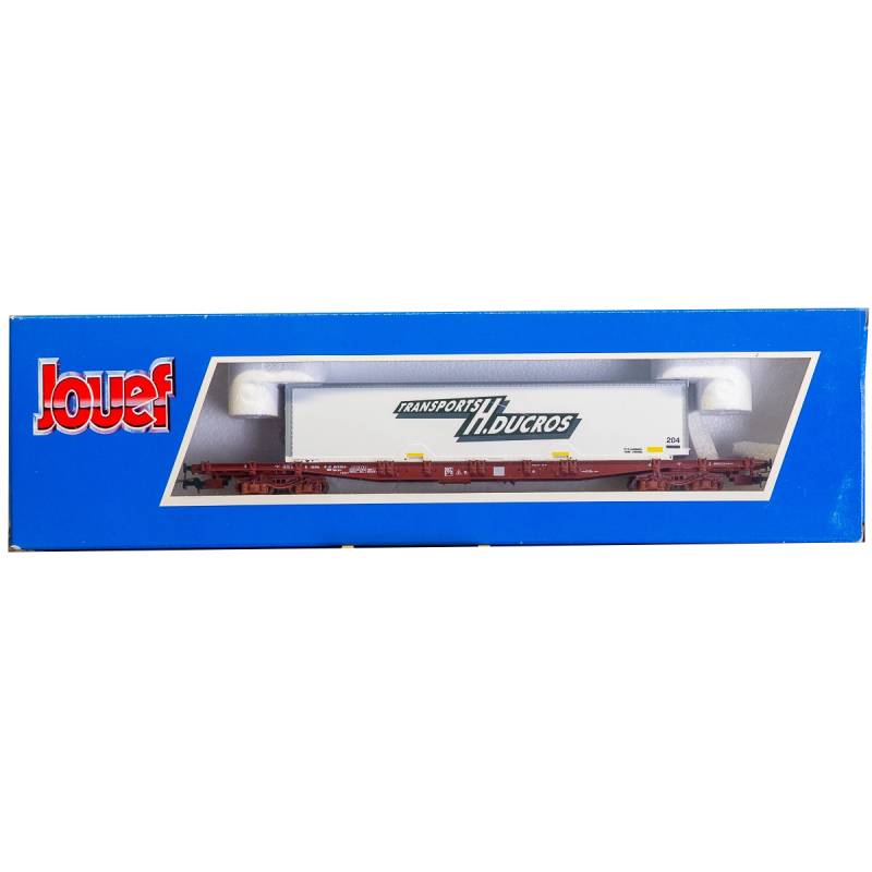 Jouef 669500 - Wagon plat à bogies multifret SNCF caisse  H. Ducros - Gebraucht - neu