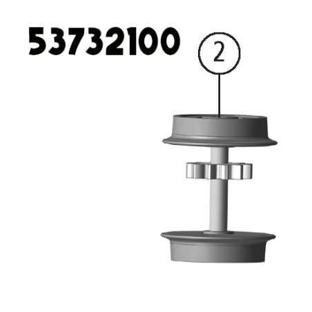 fleischmann 53732100 - Essieux sans bandage
