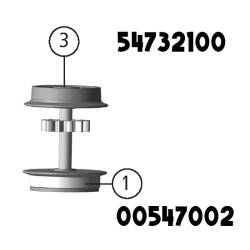 fleischmann 54732100 - Radsatz m. Zahnrad m. Haftring