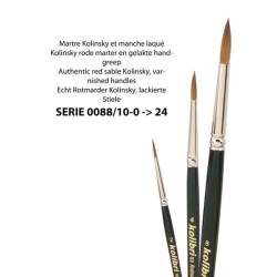 Kolibri 0088 – Langhaarige Kolinsky-Rotmarderpinsel mit lackiertem Griff