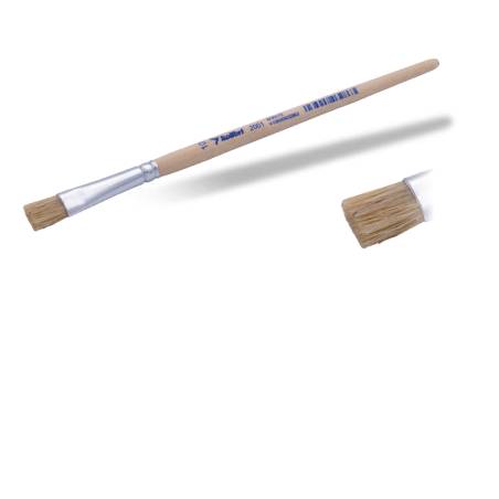 Kolibri 2001 - Flat brushes made of natural pig bristle and natural handle