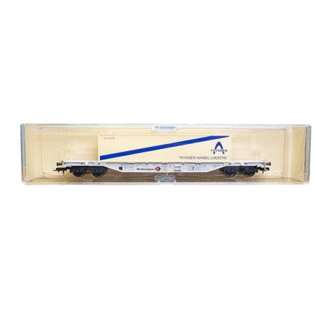Fleischmann 5246 K - Wagon porte-conteneurs DC « Thyssen Haniel - Gebraucht - Neuzustand