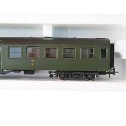 Roco 45036 - Voiture Bruhat de 2è cl livrée verte toit noir ep III SNCF- GEBRAUCHT / NEU