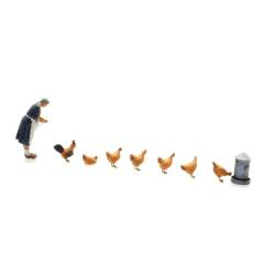 Artitec 387.514 - Farmer with chicken H0  1/87