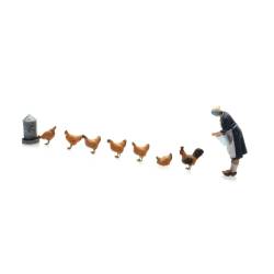 Artitec 387.514 - Farmer with chicken H0  1/87