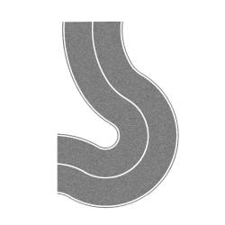 Noch 60704 -  Route Nation. Gris, Virage