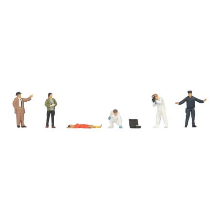 Noch 15071 - Criminal Police with Corpse - HO 1/87