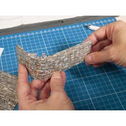 Noch 56610 - Feuille de carton 3D « Clinker » - H0