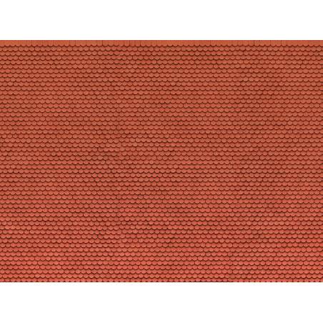 Noch 56690 - Feuille de carton 3D « Tuile unie » - H0