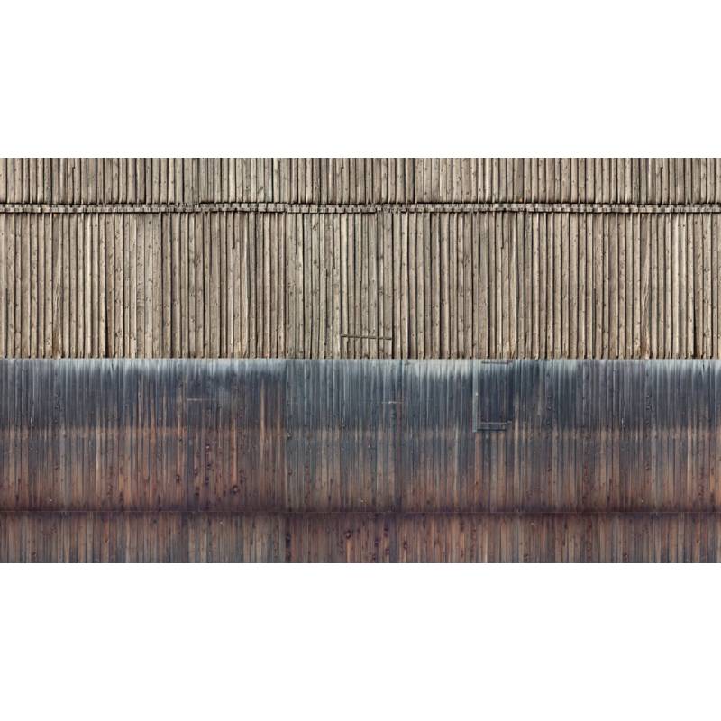 Noch 56964 - Feuille de carton 3D « Mur en bois » - N