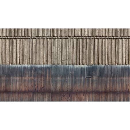 Noch 56964 - Feuille de carton 3D « Mur en bois » - N