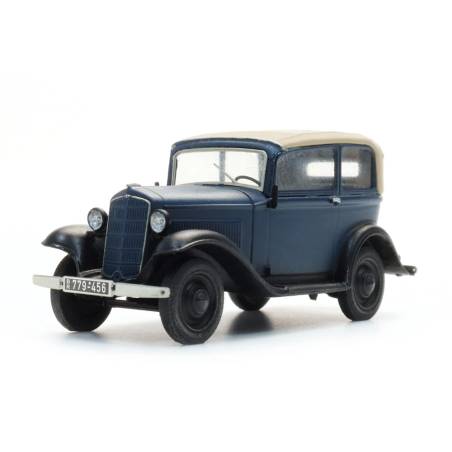 Artitec 387.646 - Opel P4 capot relevé, bleu