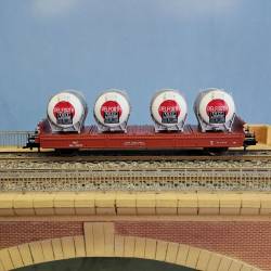 Fleischmann 5229 F -  Wagon Plat SNCF avec 4 Conteneurs  Pelforth  - Occasion - neuve