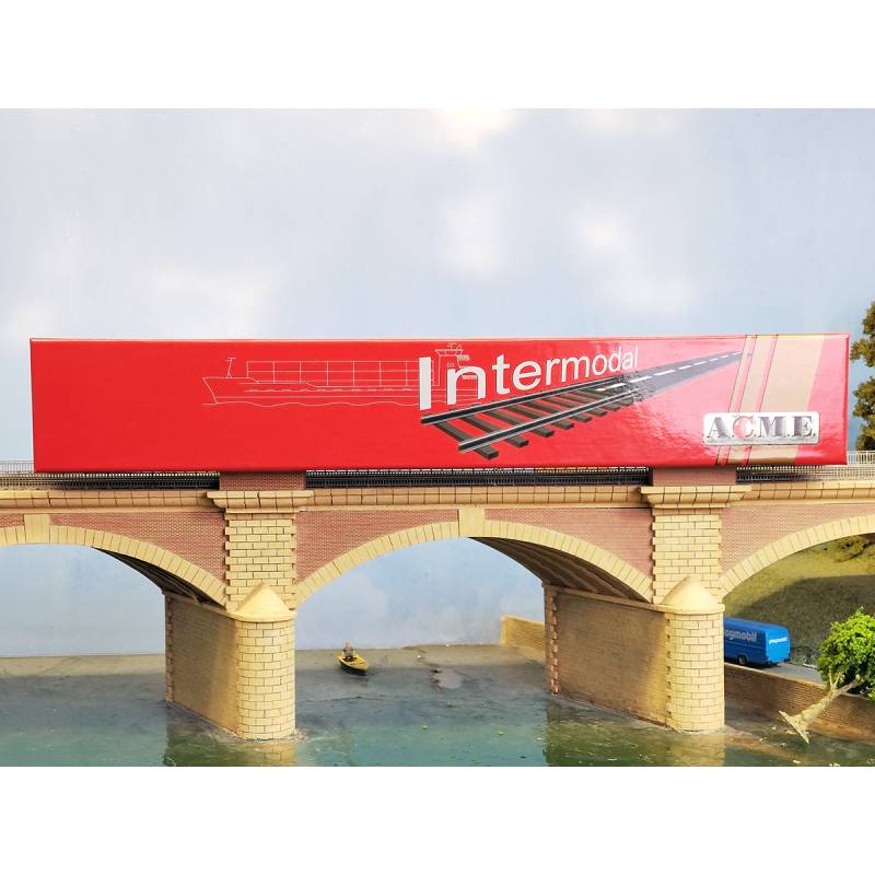 ACME 40283 - Wagon intermodal double de type Sggmrss (livrée grise)