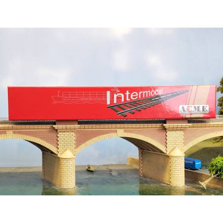 ACME 40283 - Wagon intermodal double de type Sggmrss (livrée grise)