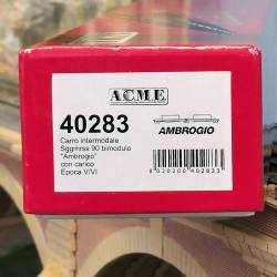 ACME 40283 - Wagon intermodal double de type Sggmrss (livrée grise)