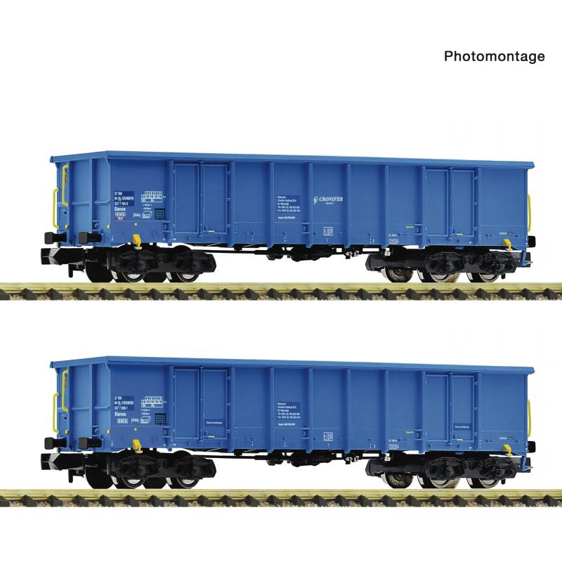 Fleischmann 6660095 - 2-piece set: Open freight wagon, CRONIFER