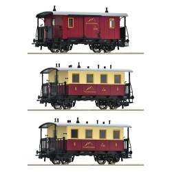 Roco 6200063 - 3-piece set: Rack-and-pinion railway passenger train, Sonnblick-Bahn