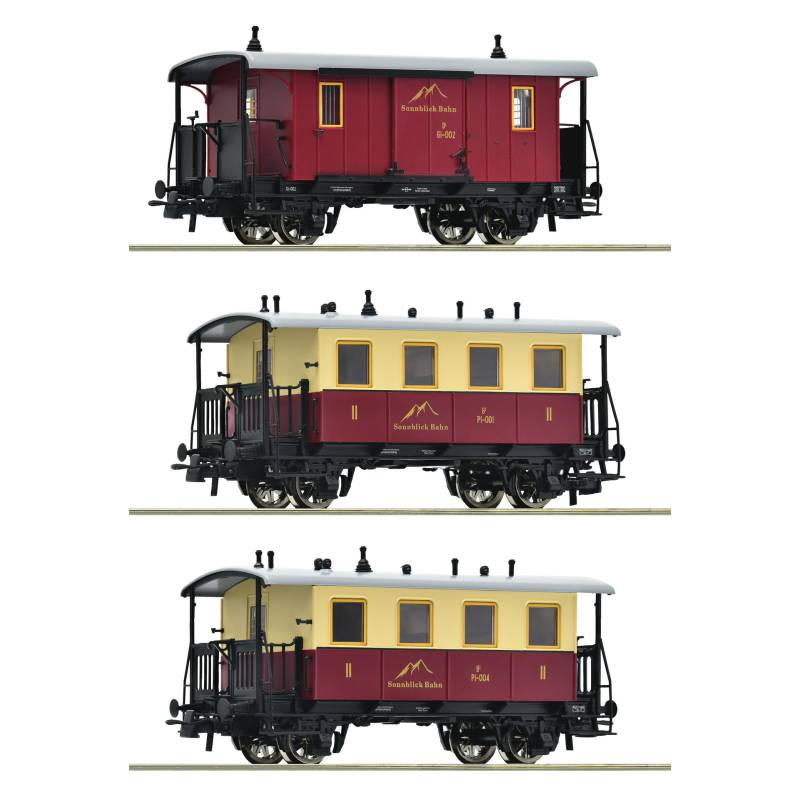 Roco 6200063 - Set de 3 pièces : train de voyageurs à crémaillère, Sonnblick-Bahn