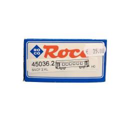 Roco 45036.2 - Voiture Bruhat de 2è cl livrée verte toit noir ep III SNCF- GEBRAUCHT / NEU