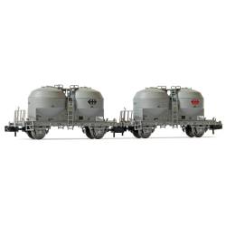 Arnold HN6427 - Swiss Federal Railways (SBB) Cement Silo Wagon Set, Era IV, 2 pieces