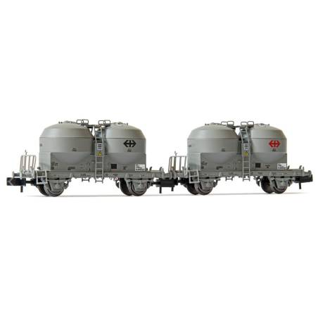 Arnold HN6427 – Zementsilowagen-Set der Schweizerischen Bundesbahnen (SBB), Epoche IV, 2-teilig