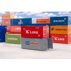 Faller 182006 - 20' K-LINE and P&O Containers