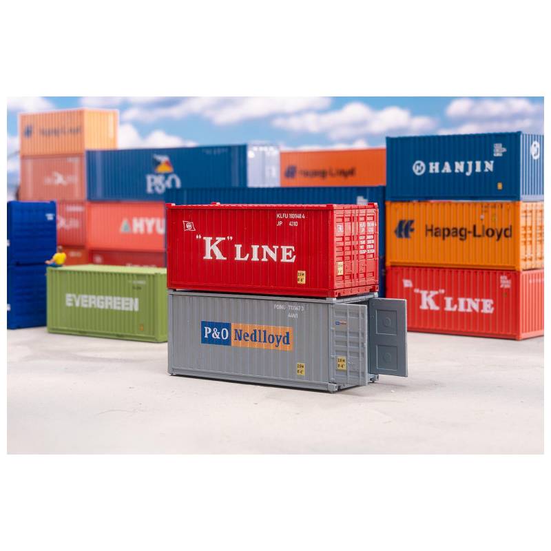 Faller 182006 - 20' Conteneurs K-LINE et P&O