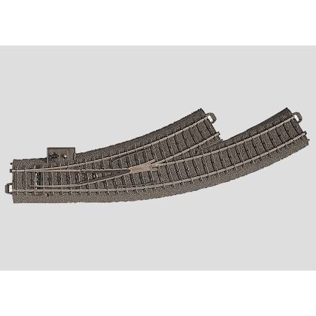 Märklin 24671 - Aiguillage gauche en courbe - R1 360 mm - 30°