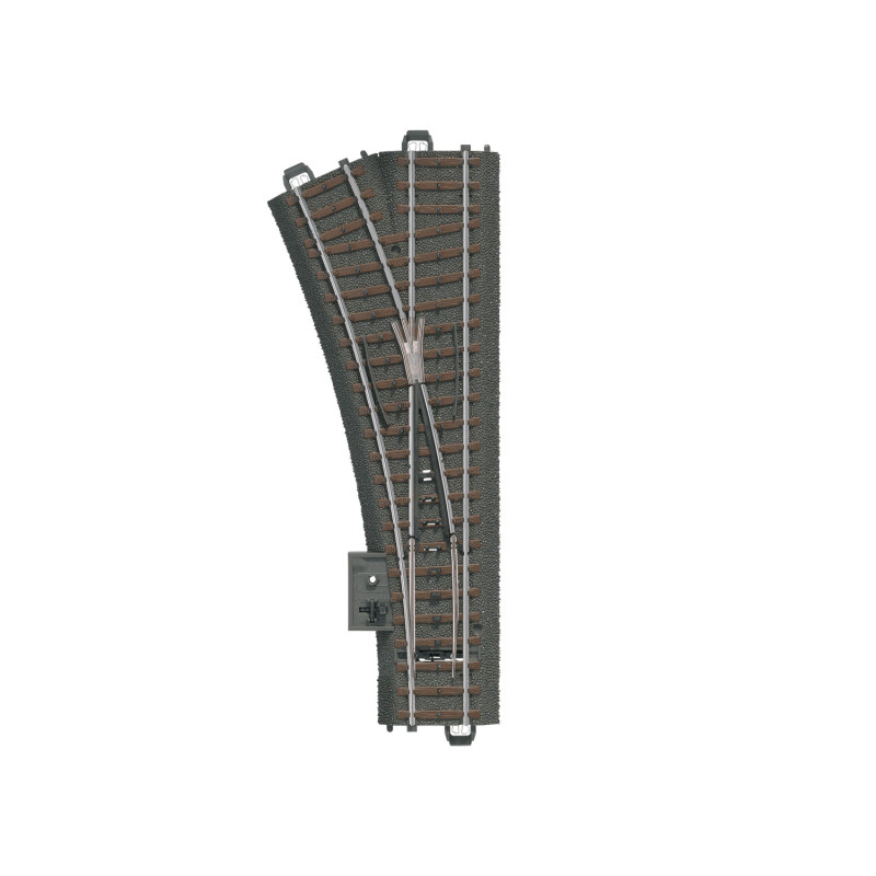 Märklin 24611 & 74491 -  Aiguillage gauche - Avec moteur 74491 - Occasion – Neuve