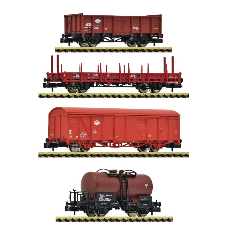 Fleischmann 6660096 - Coffret de 4 pièces : train de marchandises, MAV
