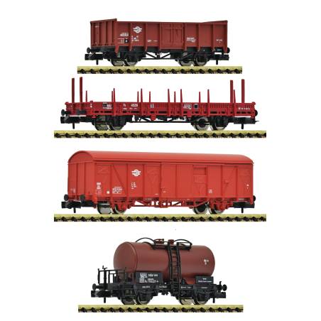 Fleischmann 6660096 - Coffret de 4 pièces : train de marchandises, MAV