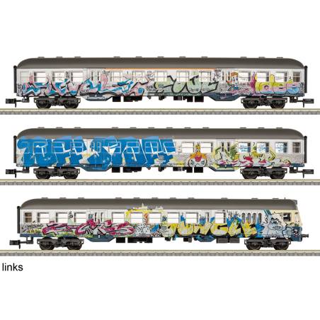 Trix 18264 - “Kunst-Silberlinge” (Art Silver Coins) Car Set