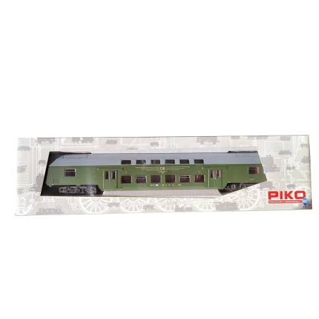 PIKO 53104 - Voiture voyageurs - impériale DBmue de la DR - Occasion - neuve