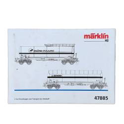 Marklin 47885 - 2 wagons citernes pour le transport d'azote - Occasion - neuve