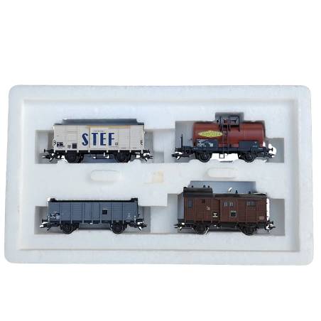 Marklin 47892 - Coffret de 4 wagons marchandises SNCF - Occasion - neuve