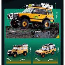 FMS11045RS-YL-SP - 1/10 Land Rover Defender 110 FCX10 Scaler ARTR kit (RS) - Yellow