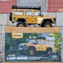 FMS11045RS-YL-SP - 1/10 Land Rover Defender 110 FCX10 Scaler ARTR kit (RS) - Yellow