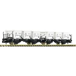 Fleischmann 6660106 - Unité double de wagons porte-conteneurs, DB