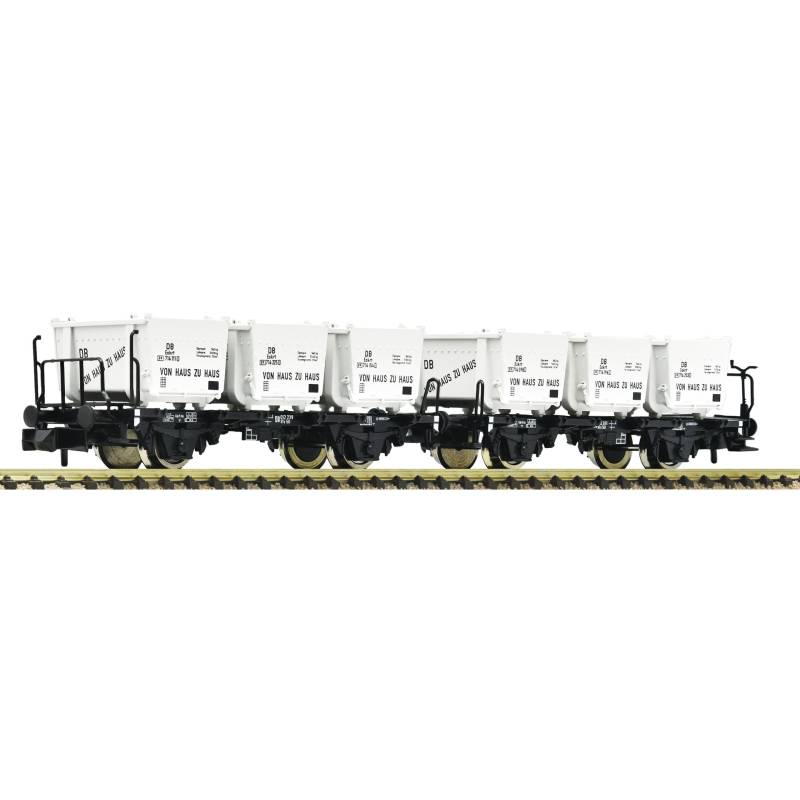 Fleischmann 6660106 - Unité double de wagons porte-conteneurs, DB