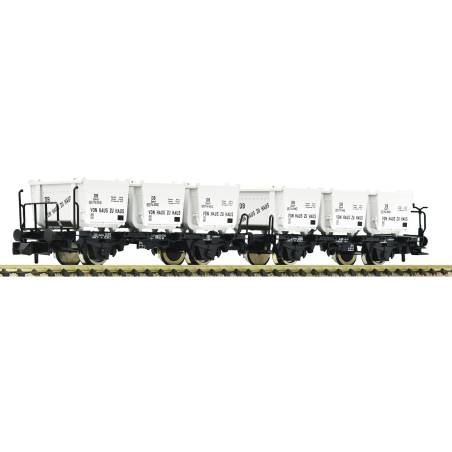 Fleischmann 6660106 - Unité double de wagons porte-conteneurs, DB
