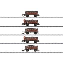 Marklin 46047 - Coffret de 5 wagons pour le transport de charbon