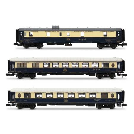 Arnold HN4489 - Voiture CIWL, coffret de 3 unités « Etoile du Nord », set 2/2 (DD3, VPC Flèche d'Or + VP Étoile du Nord), ép. II