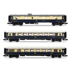 Arnold HN4488 - Voiture CIWL, coffret de 3 unités « Etoile du Nord », set 1/2 (DD3, VP Flèche d'Or + VPC Étoile du Nord), ép. II
