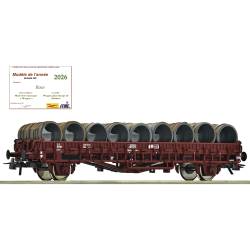Roco 6600300 - Wagon plat, SNCF avec son chargement