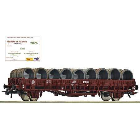 Roco 6600300 - Wagon plat, SNCF avec son chargement