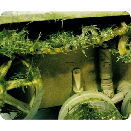 Effet d'environnement herbe écrasée