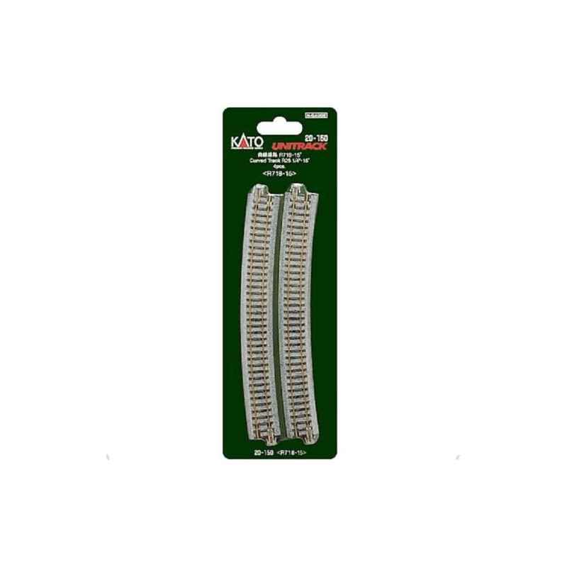 Kato 20-150 - N - 4 courbes R718 15° - Unitrack